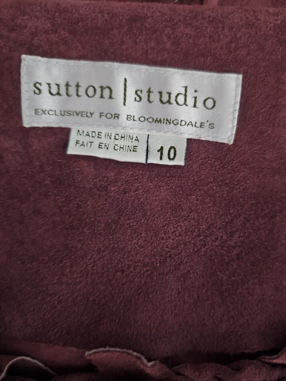 Sutton Studio Genuine Leather Jacket Women’s 10 Mauve Moto Boho Western Festival - Picture 8 of 16